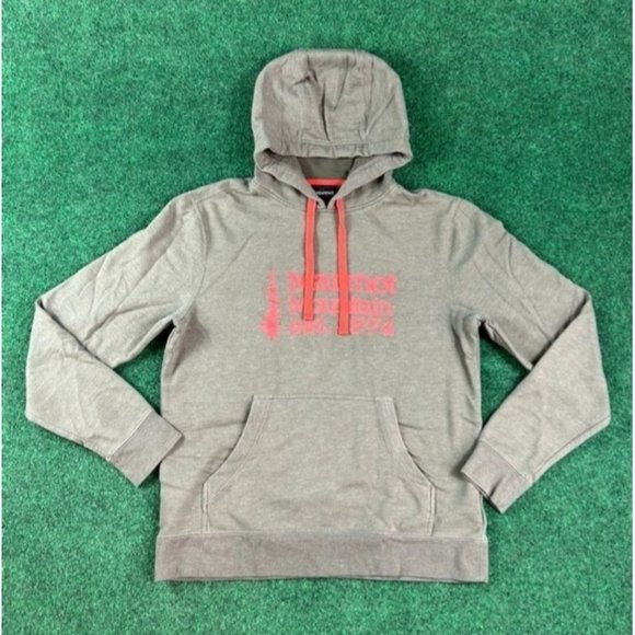 Marmot‎ Mountain est. 1974 Grey & Pink Hoodie Womens Size Medium - Picture 1 of 10